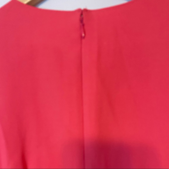 J. CREW - Poppy Orange, Scalloped armholes and hem-line, shift dress - Picture 11 of 15